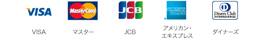 VISA MasterCard JCM AmericanExpress DinersClub